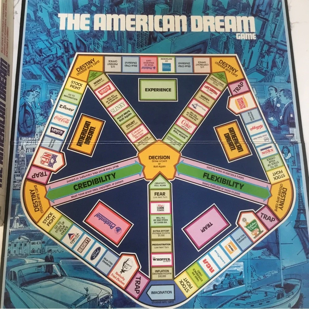 1979  Milton Bradley The American Dream Game Complete MB # 4922